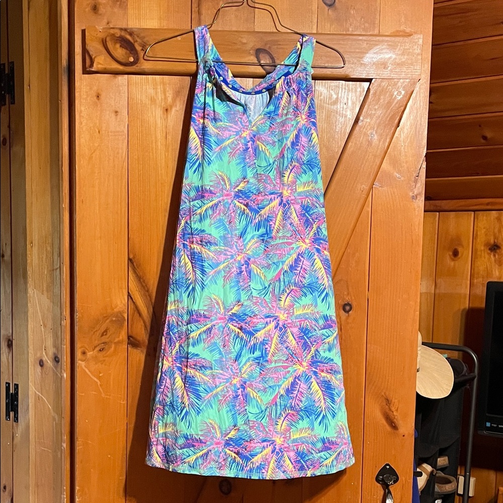 Tropical Print Mini Dress